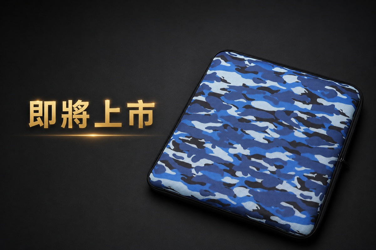 ANDINO安蒂諾3D透氣迷彩網眼空氣坐墊(藍)